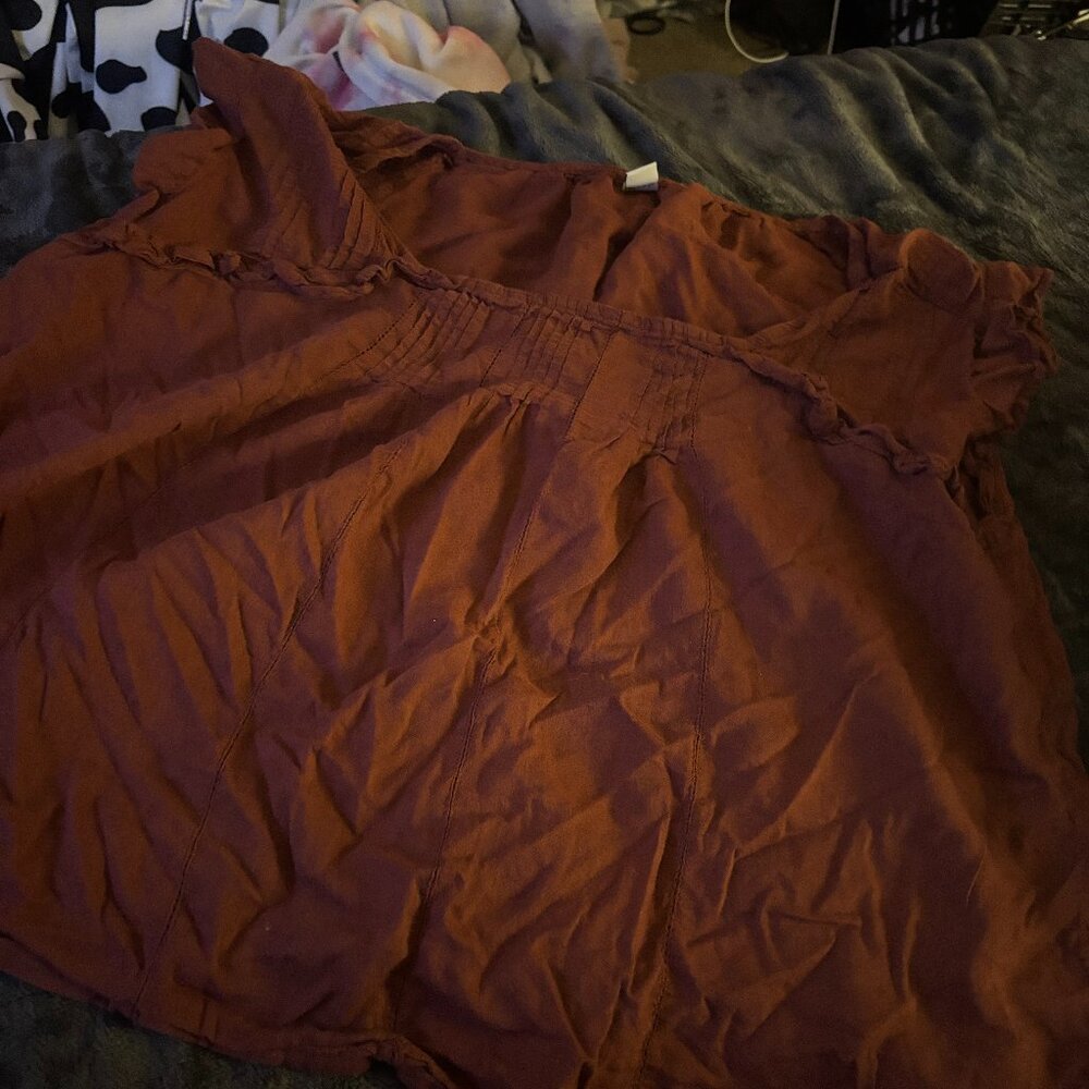 Fall orange shirt